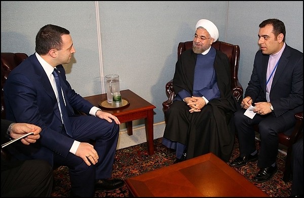 دیدار رییس جمهور ایران و نخست وزیر گرجستان در نیویورک