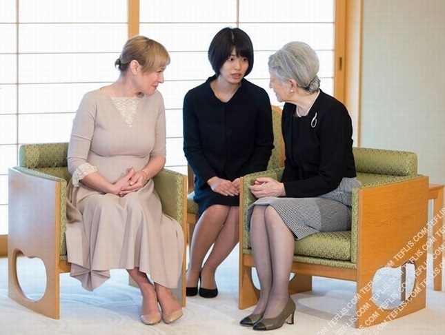 دیدار رئیس جمهور گرجستان با امپراتور ژاپن در توکیو