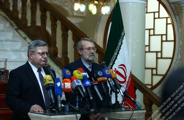 دیدار روسای مجلس گرجستان و ایران