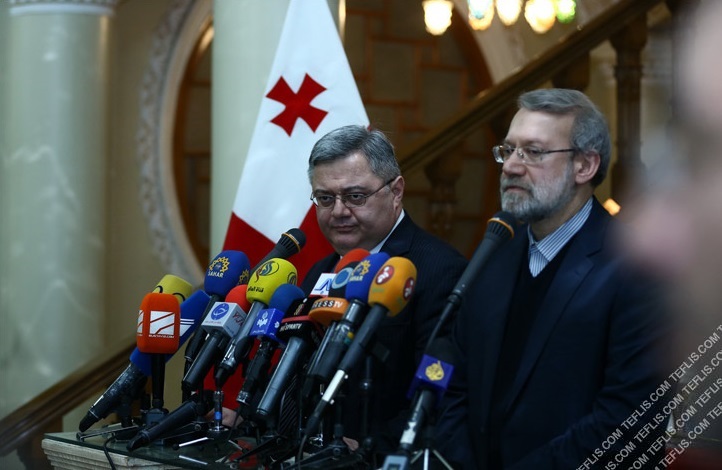 دیدار روسای مجلس گرجستان و ایران