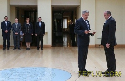 دیدار رئیس جمهور گرجستان با سفیر جدید آمریکا در تفلیس