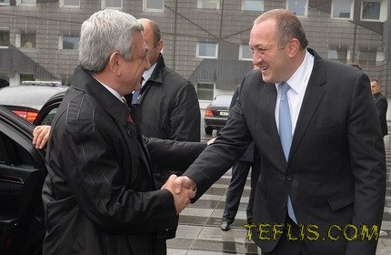 سفر رئیس جمهور ارمنستان به گرجستان