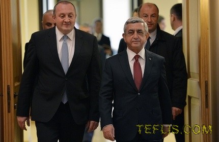 سفر رئیس جمهور ارمنستان به گرجستان