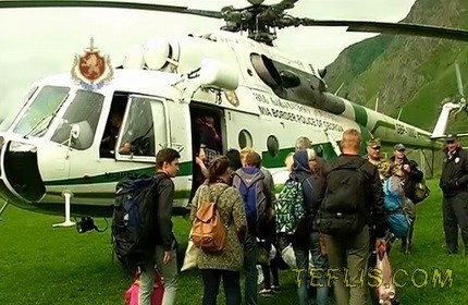 سفر به روسیه با هلیکوپتر های پلیس مرزی گرجستان