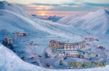ساخت طولانی ترین پیست اسکی قفقاز جنوبی در گرجستان